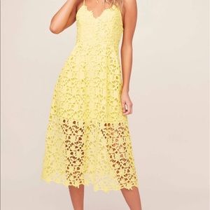 Yellow lace dress Astr